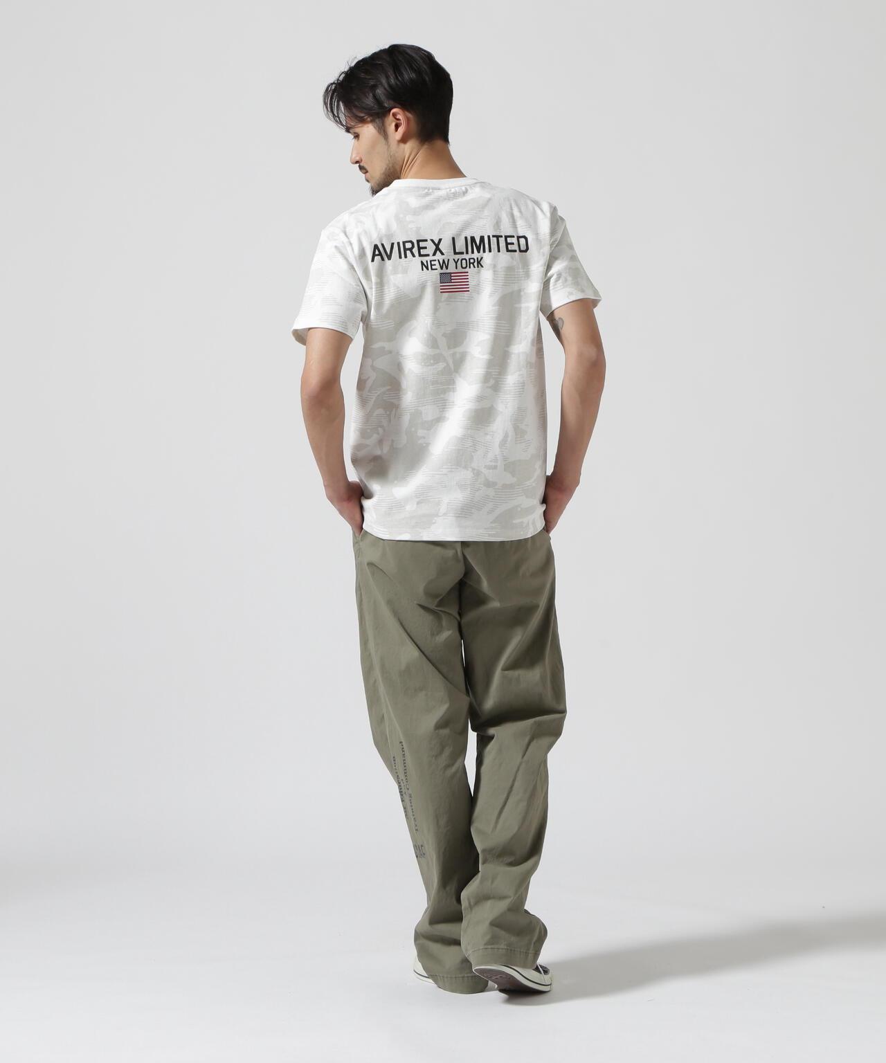 《&DEPOT限定》短袖圓領T恤 'AVIREX LIMITED NY'