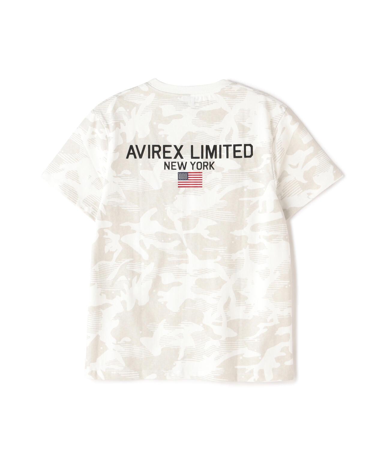 《&DEPOT限定》短袖圓領T恤 'AVIREX LIMITED NY'