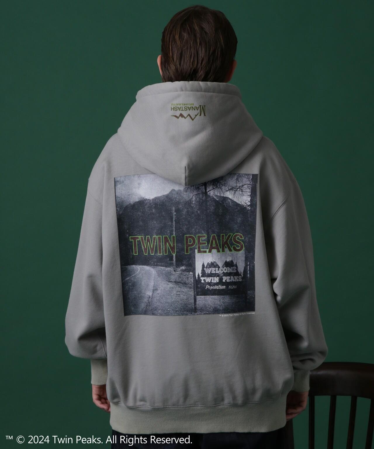 MANASTASH/曼納斯塔什/TWIN PEAKS HOODIE/雙峰帽T恤