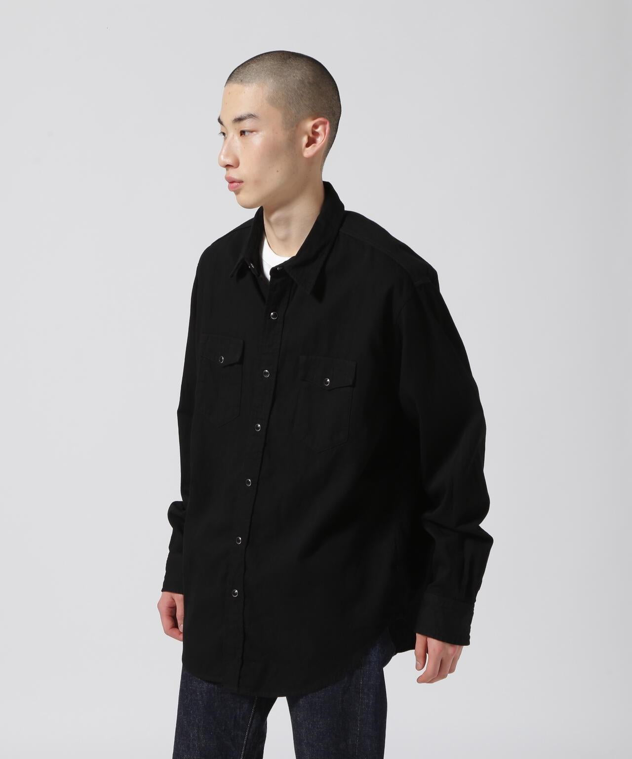 MINEDENIM(礦物牛仔)牛仔寬鬆西裝襯衫