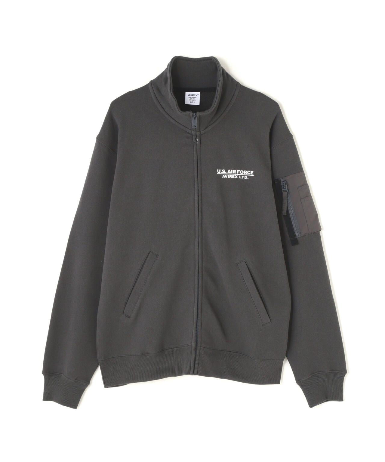 STENCIL STAND ZIP SWEAT "HAT IN THE RING" / 印花立領拉鍊衛衣 "戒指中的帽子"