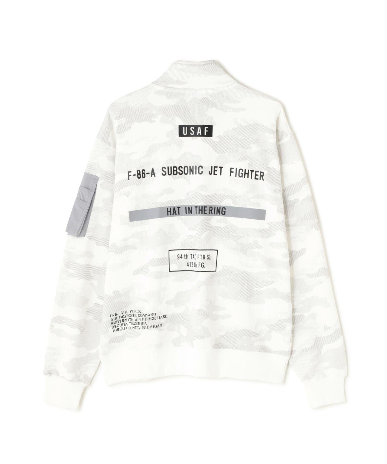 STENCIL STAND ZIP SWEAT "HAT IN THE RING" / 印花立領拉鍊衛衣 "戒指中的帽子"