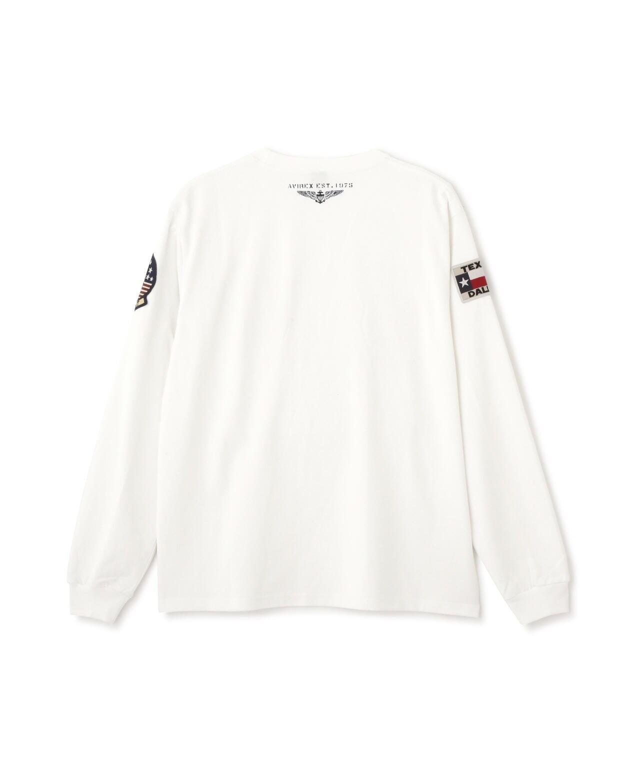 《&DEPOT限定》TOP GUN PATCHED 長袖 T恤 / Top Gun 貼片 長袖 T恤 / AVIREX