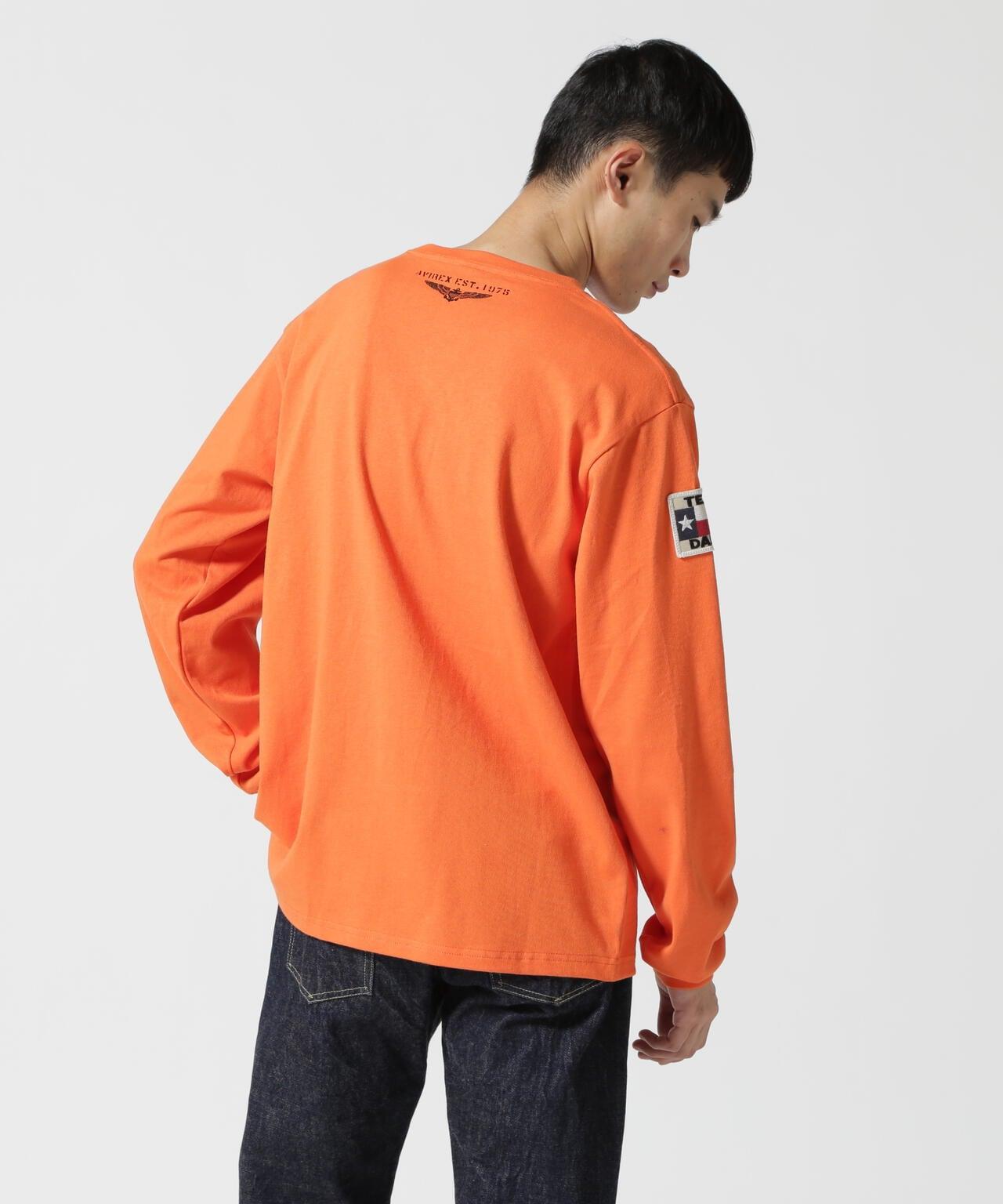《&DEPOT限定》TOP GUN PATCHED 長袖 T恤 / Top Gun 貼片 長袖 T恤 / AVIREX