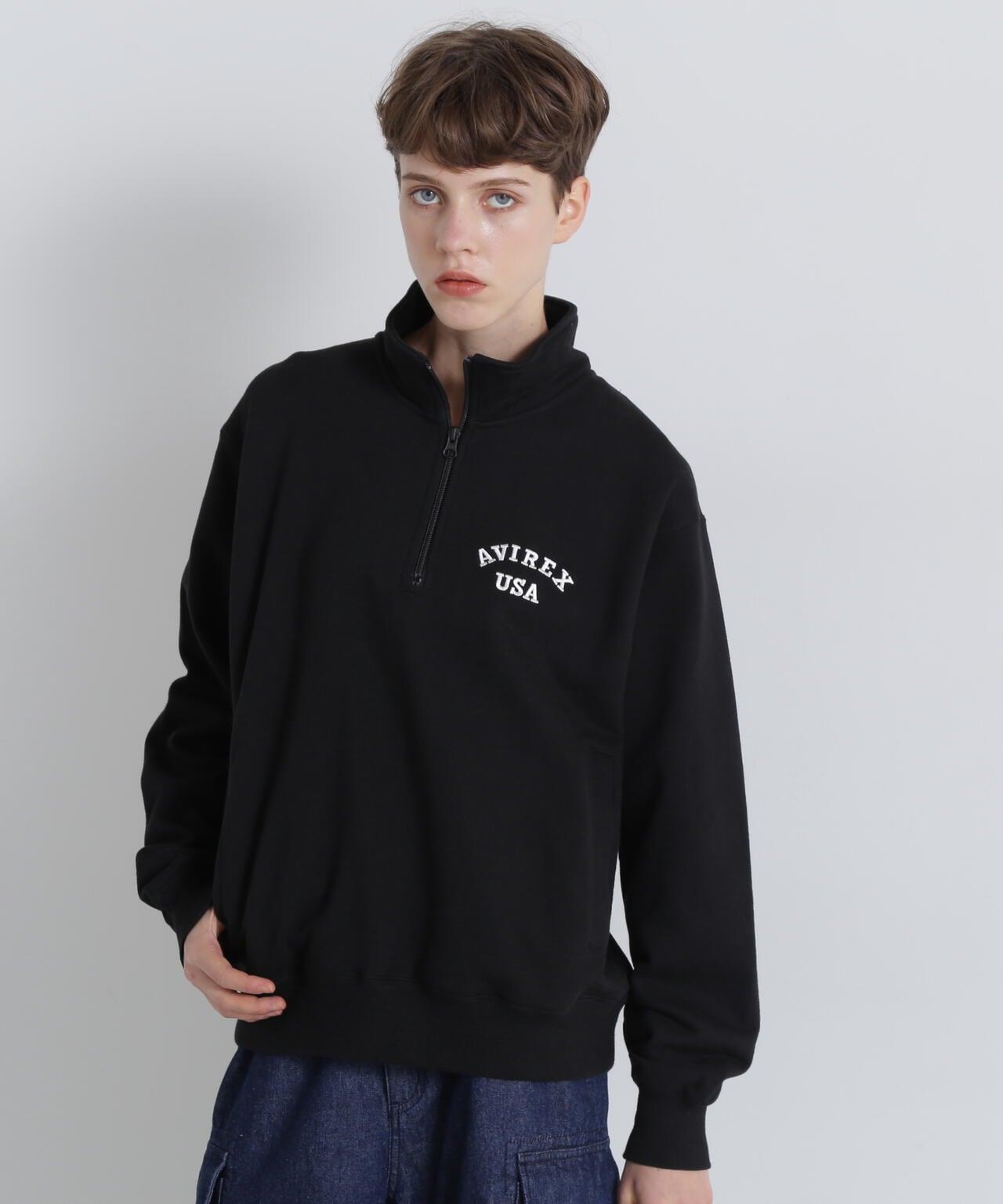 《&DEPOT限定》ASTAR HALFZIP SWEAT / A星 半拉鍊衛衣 / AVIREX / 阿維雷克斯