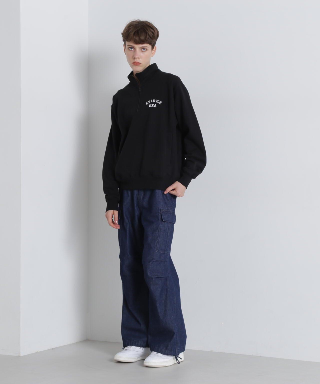 《&DEPOT限定》ASTAR HALFZIP SWEAT / A星 半拉鍊衛衣 / AVIREX / 阿維雷克斯