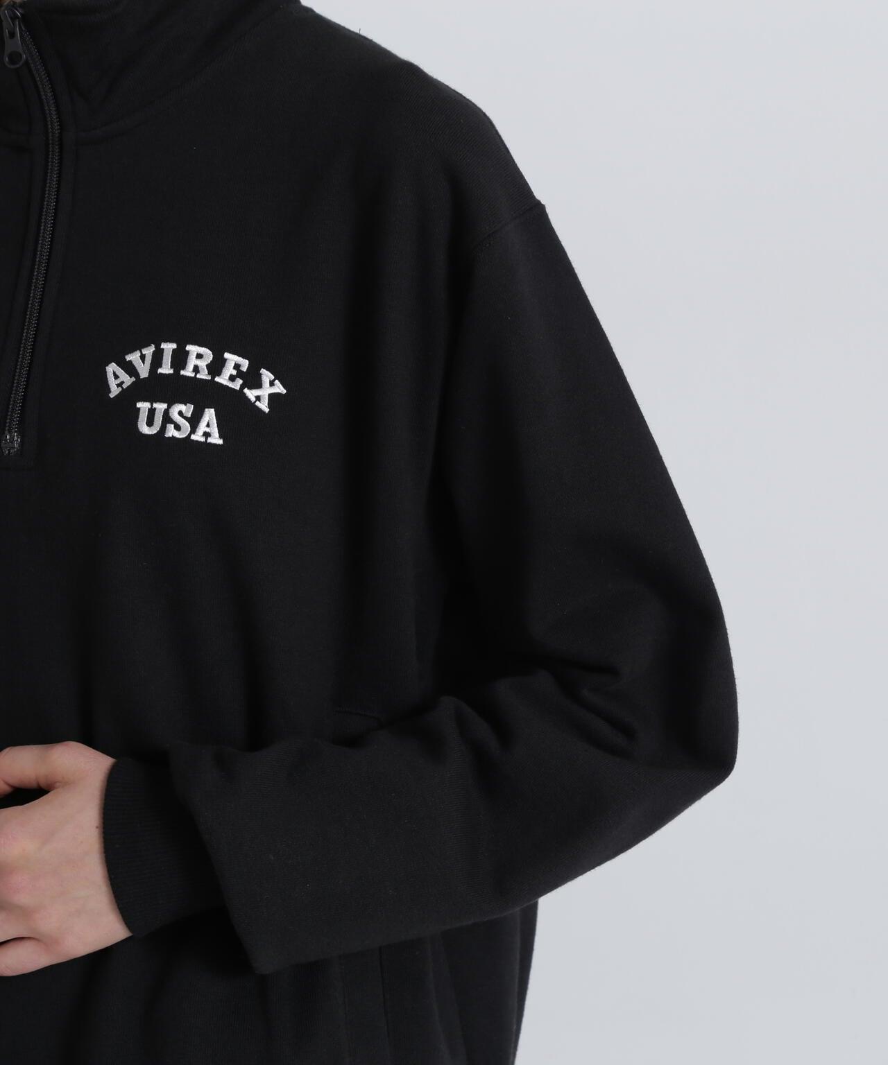《&DEPOT限定》ASTAR HALFZIP SWEAT / A星 半拉鍊衛衣 / AVIREX / 阿維雷克斯