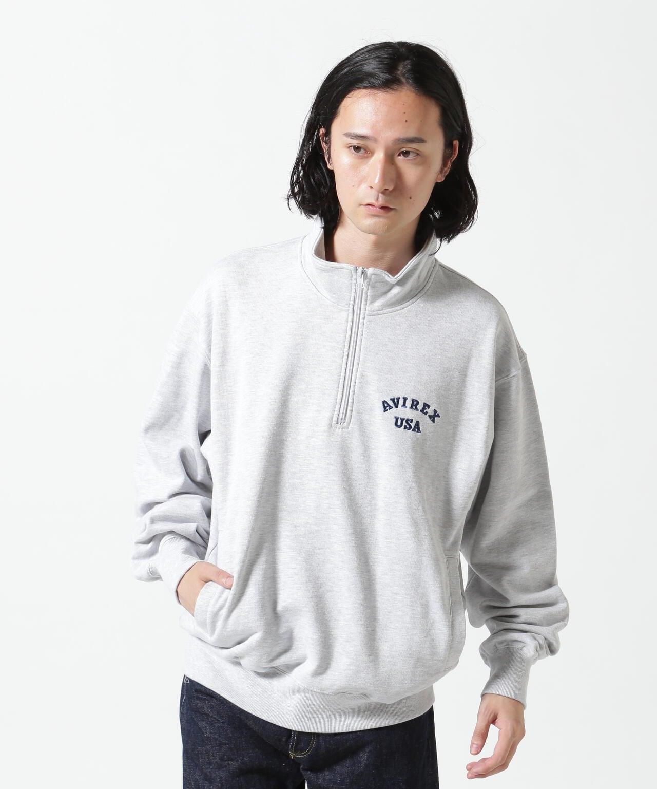 《&DEPOT限定》ASTAR HALFZIP SWEAT / A星 半拉鍊衛衣 / AVIREX / 阿維雷克斯