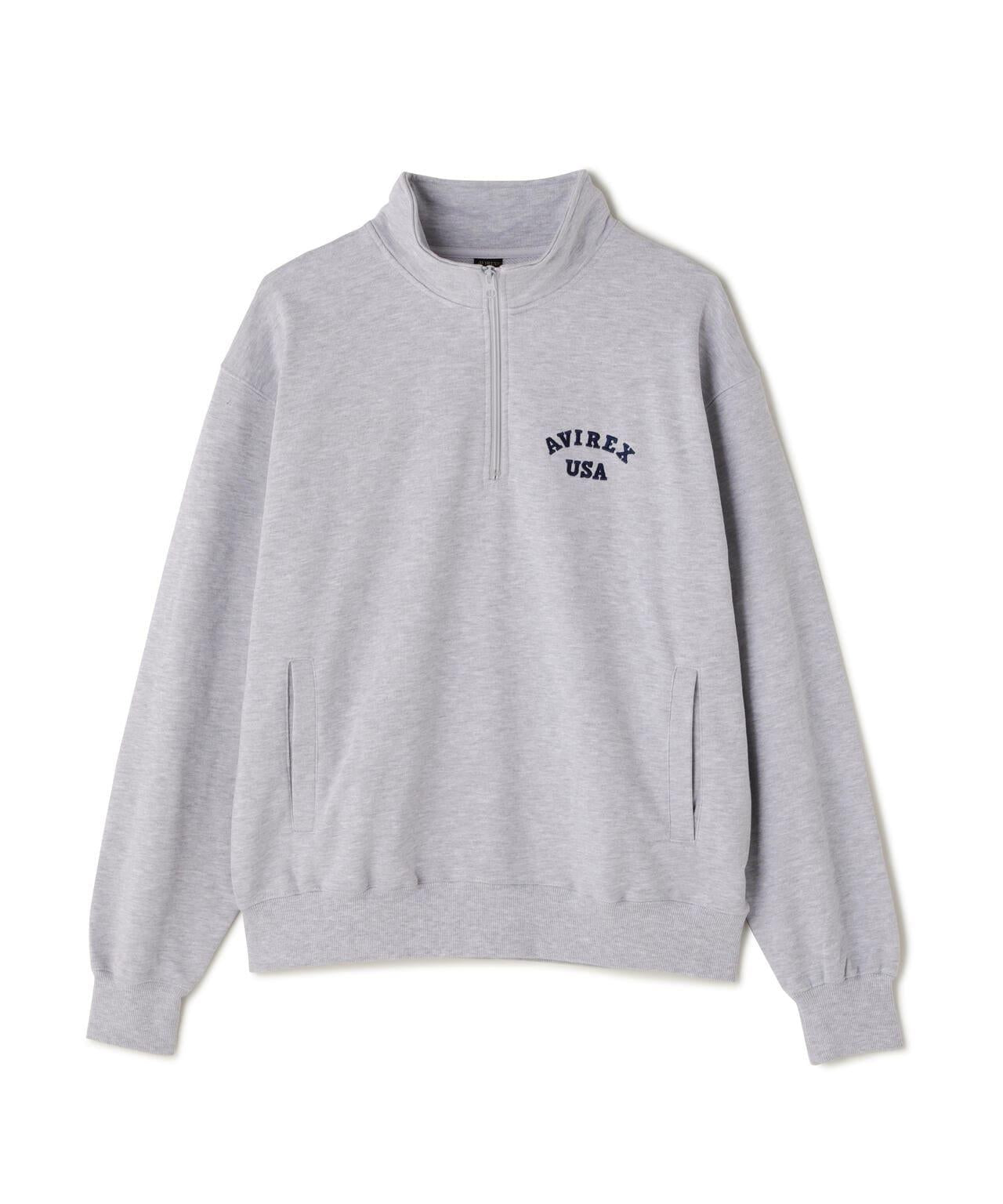 《&DEPOT限定》ASTAR HALFZIP SWEAT / A星 半拉鍊衛衣 / AVIREX / 阿維雷克斯
