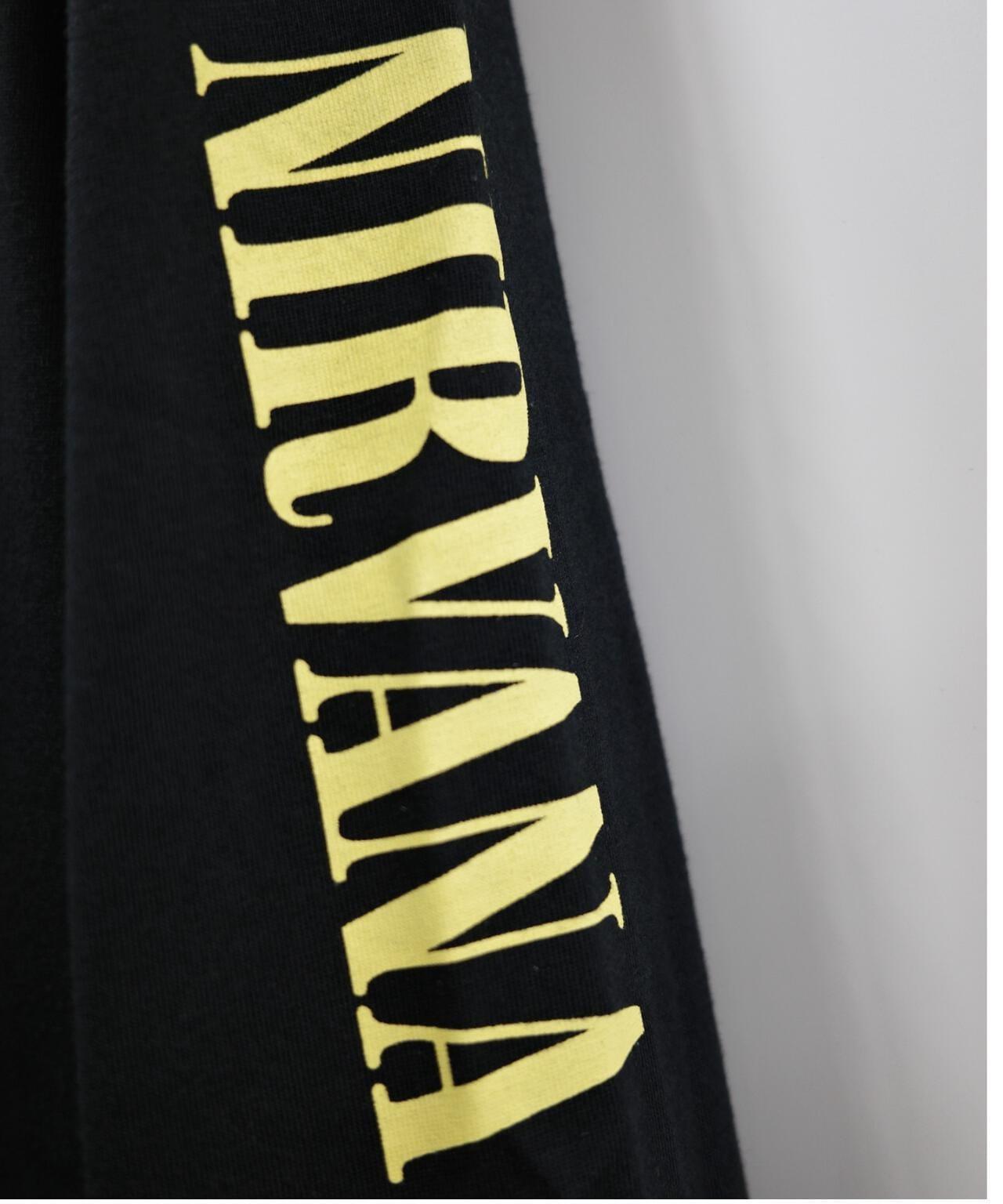 NIRVANA/涅槃 漸變笑臉 長袖T恤 襯衫
