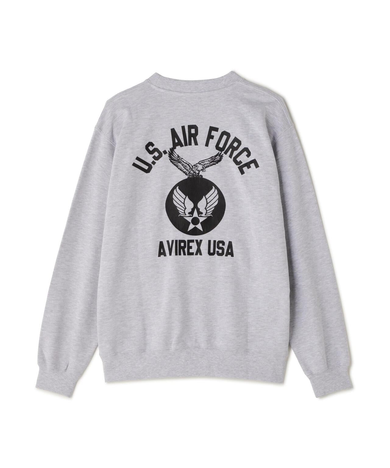 《&DEPOT限定》美國空軍圓領衛衣 / 美國空軍圓領衛衣 / AVIREX