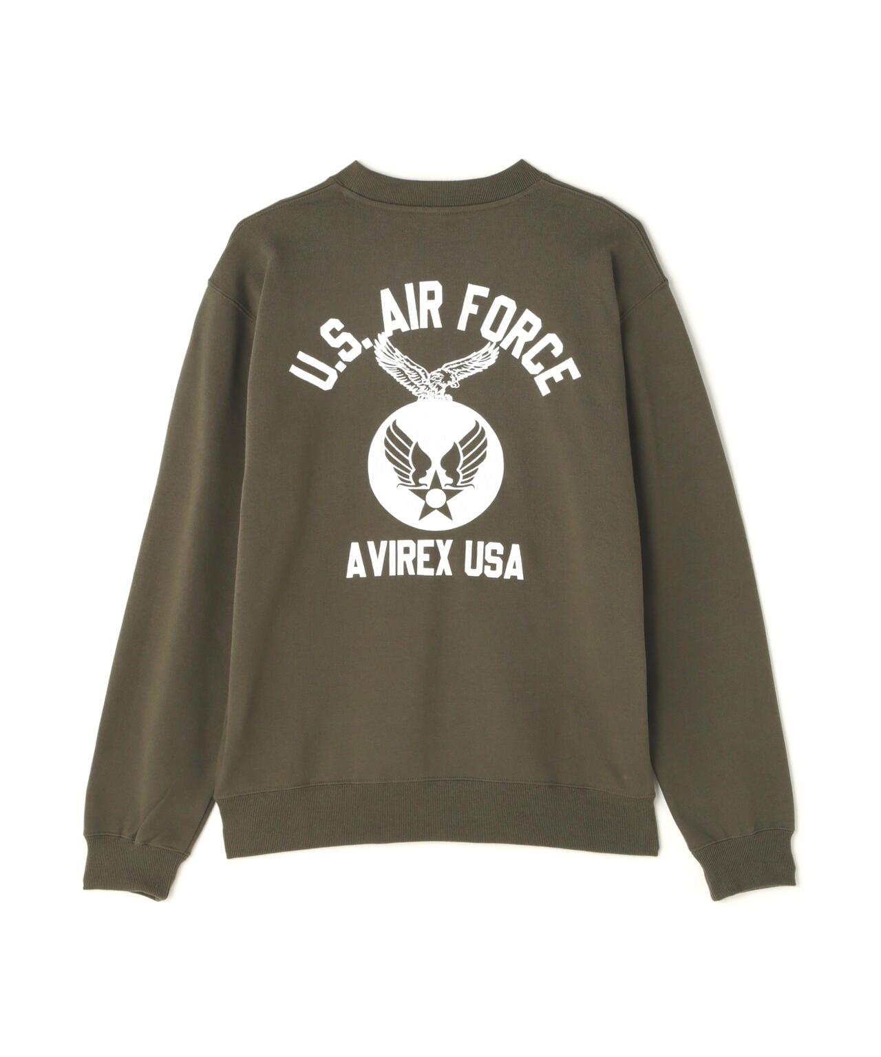 《&DEPOT限定》美國空軍圓領衛衣 / 美國空軍圓領衛衣 / AVIREX