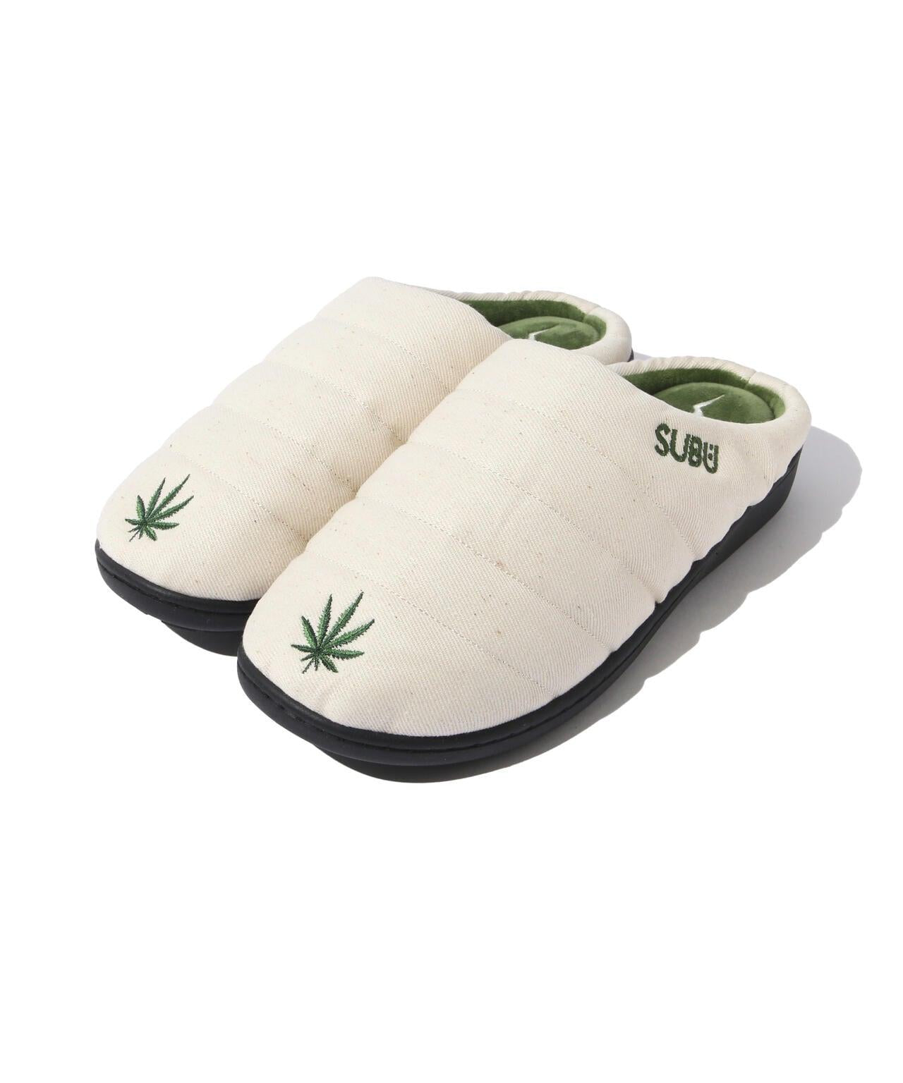 SUBU x MANASTASH/大麻斜紋繡花涼鞋