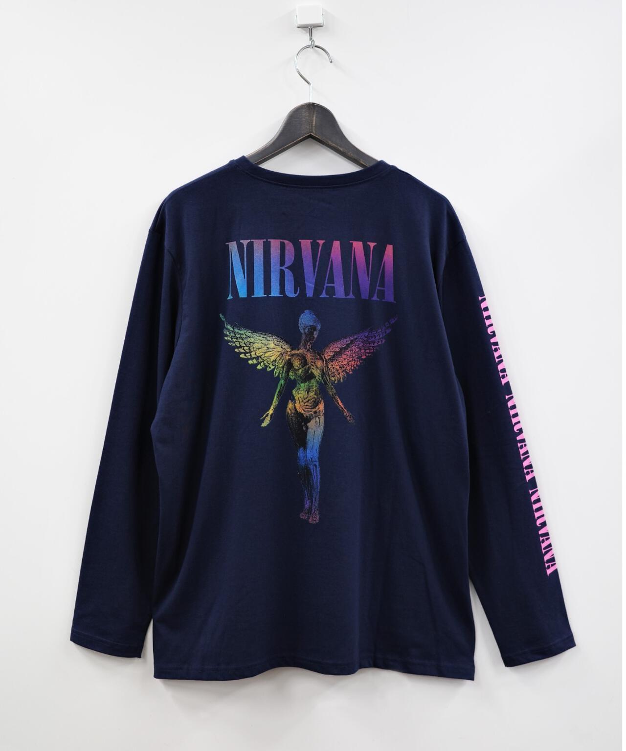 NIRVANA 天使漸變長袖T恤 襯衫
