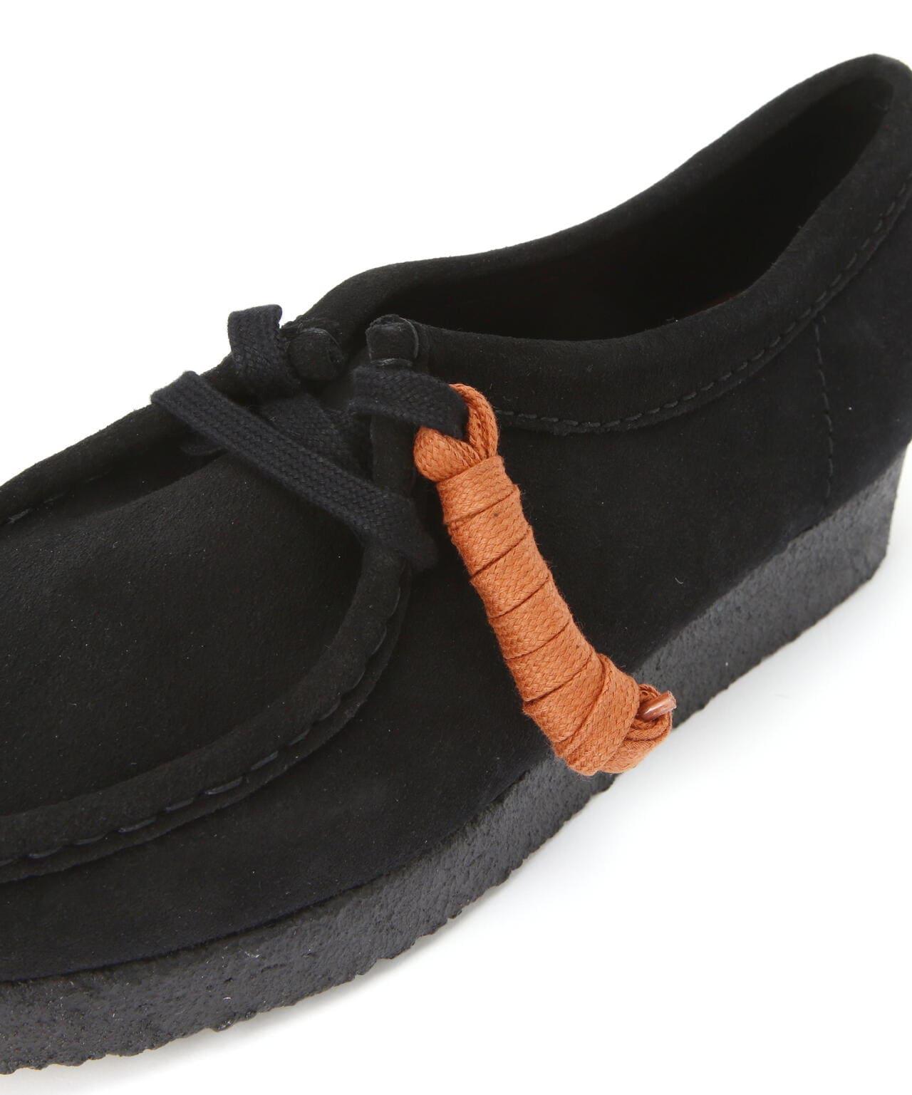 CLARKS/克拉克斯 WALLABEE 黑色絨面革 女士
