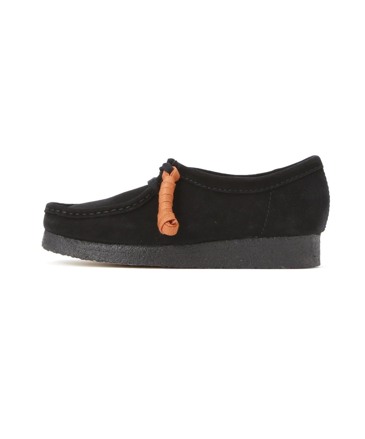 CLARKS/克拉克斯 WALLABEE 黑色絨面革 女士