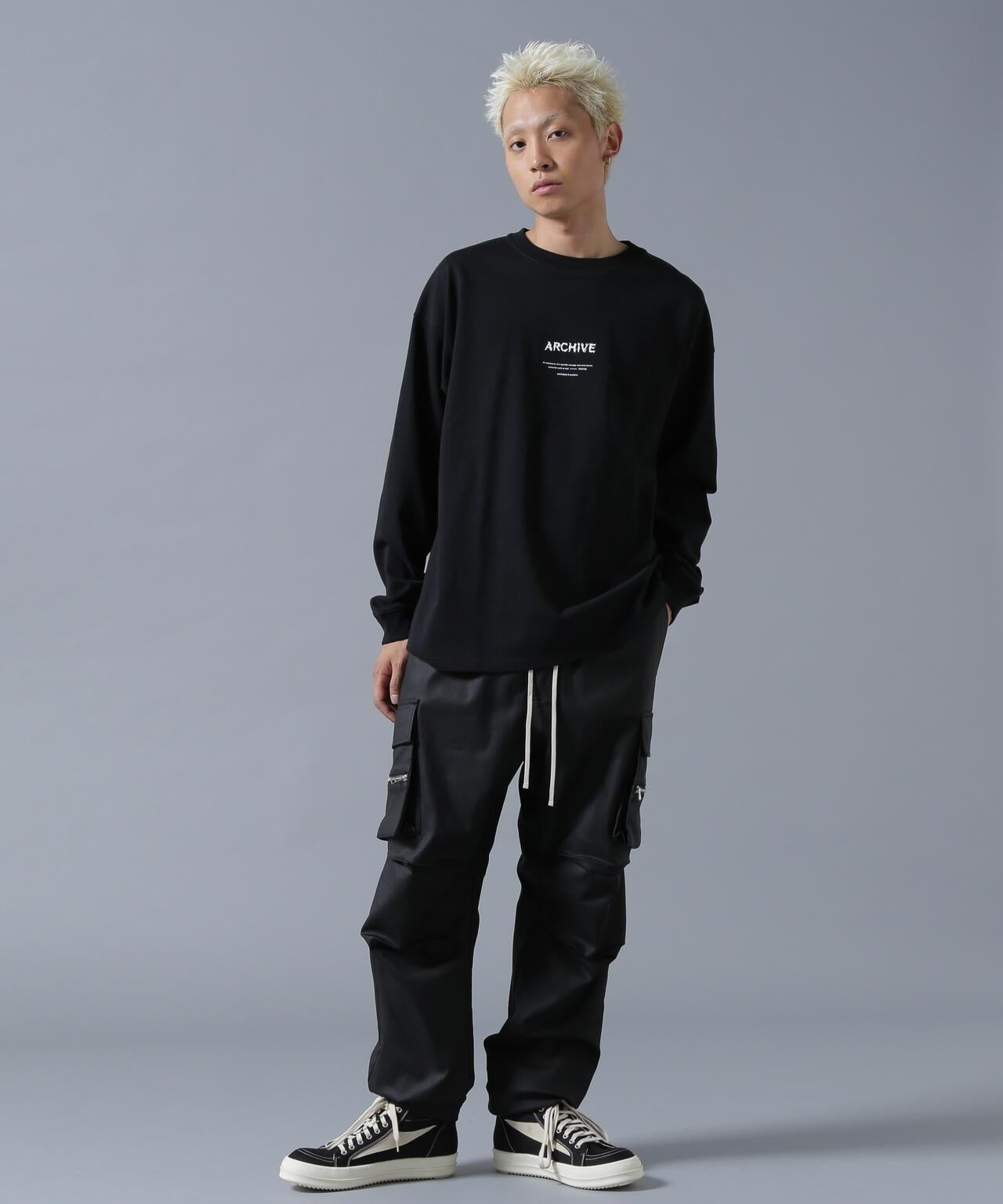 &DEPOT限定/感謝您/塗層拉鍊工裝褲