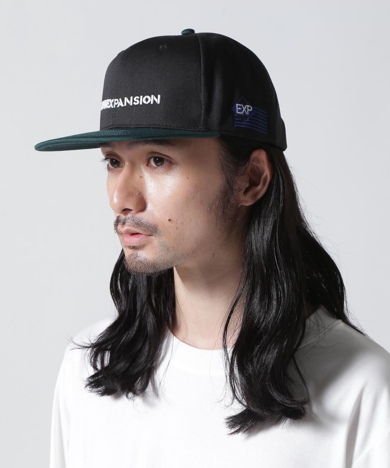 《AVIREX × EXPANSION》平頂遮陽帽 黑色 / 平頂遮陽帽 黑色