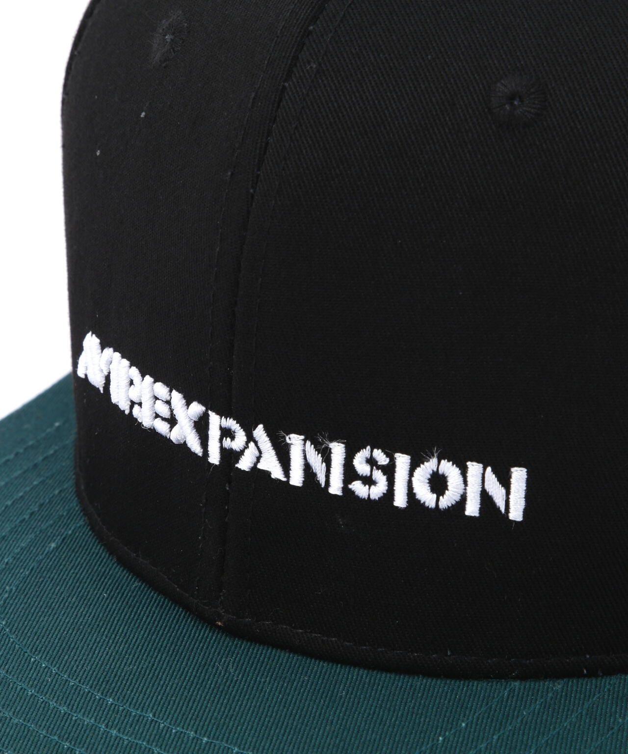 《AVIREX × EXPANSION》平頂遮陽帽 黑色 / 平頂遮陽帽 黑色