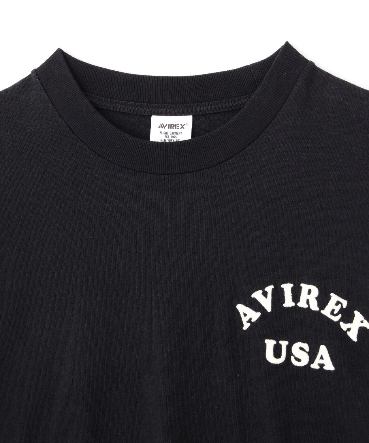《AVIREX × 《PEANUTS》長袖T恤 "飛行王牌"