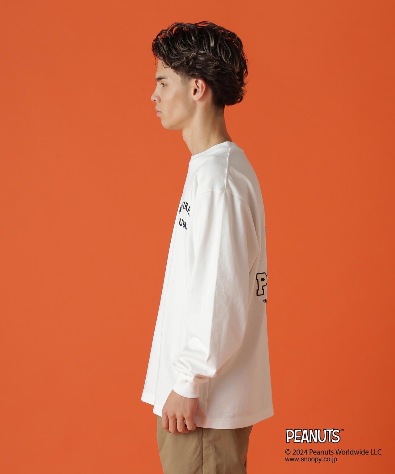 《AVIREX × 《PEANUTS》長袖T恤 "飛行王牌"