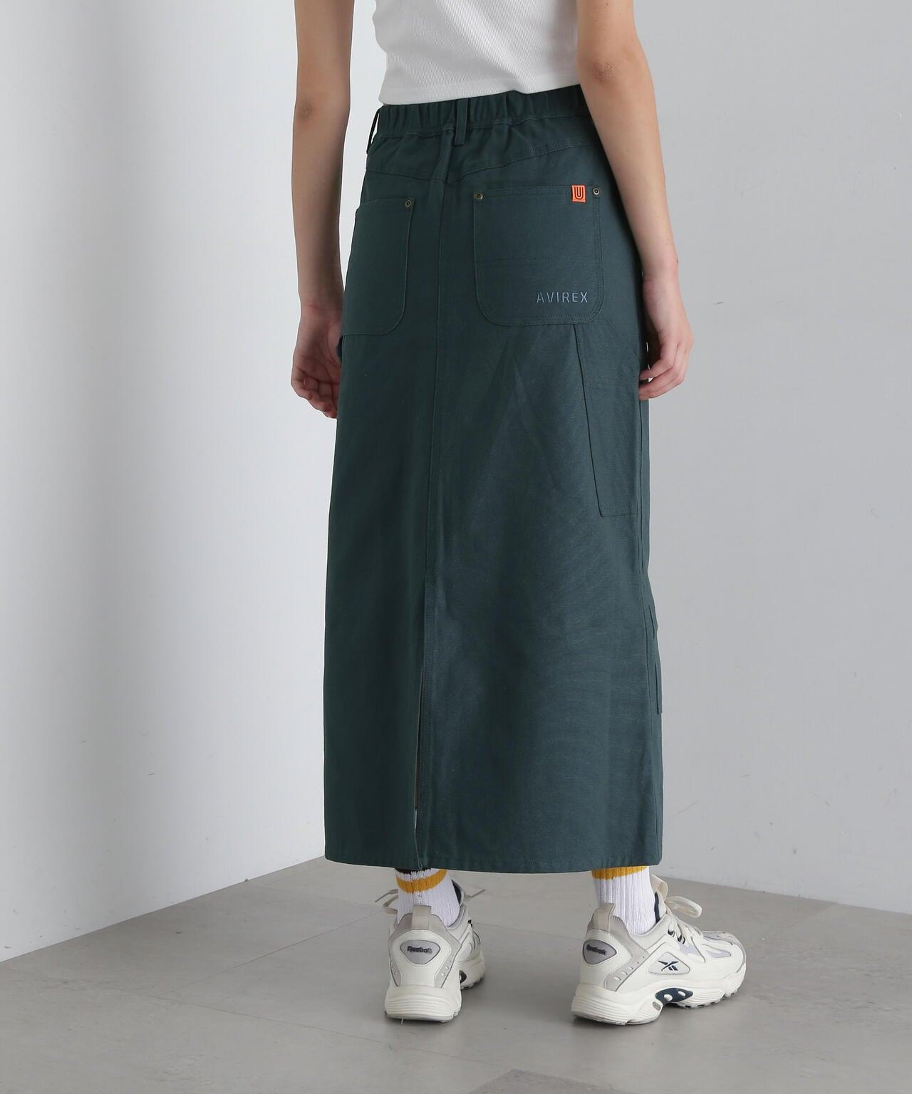 《AVIREX × UNIVERSAL OVERALL》雙膝工裝裙 / 雙膝工裝
