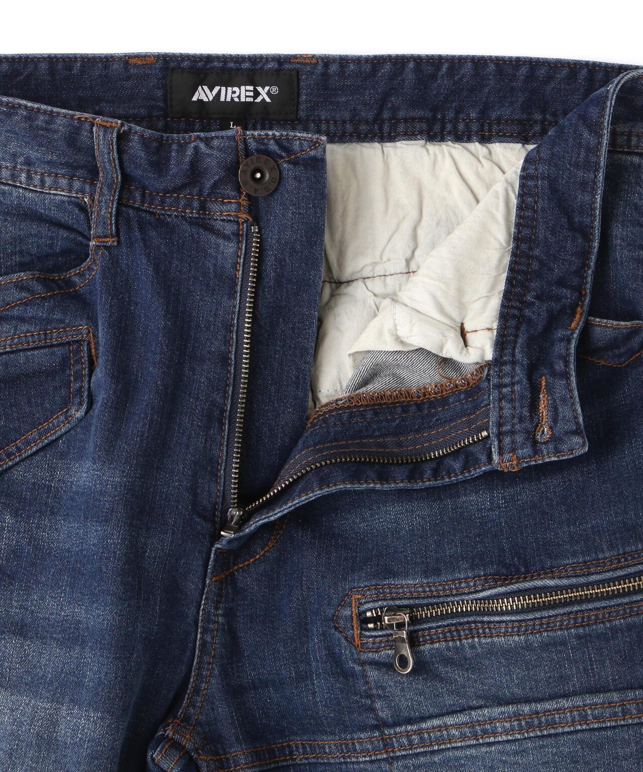 《直營店限定》彈力牛仔口袋褲 / AVIREX