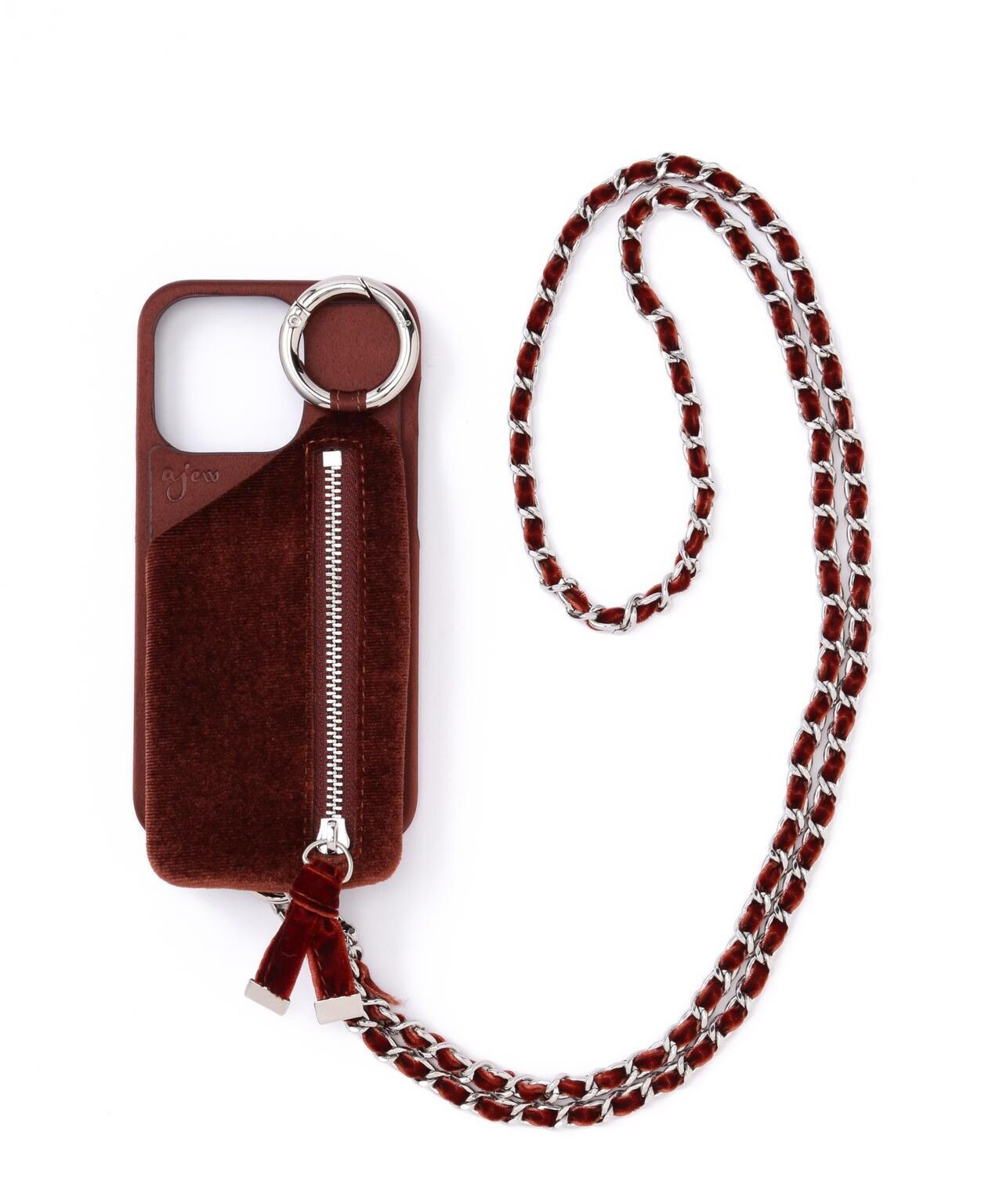 SATIN DRESS CASE SHOULDER iPhone14Pro