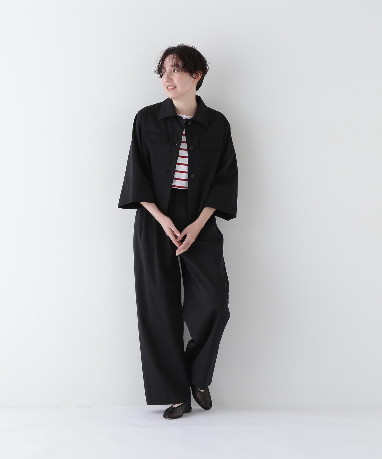 【福田麻琴女士聯名款】棉尼龍平紋ST襯衫