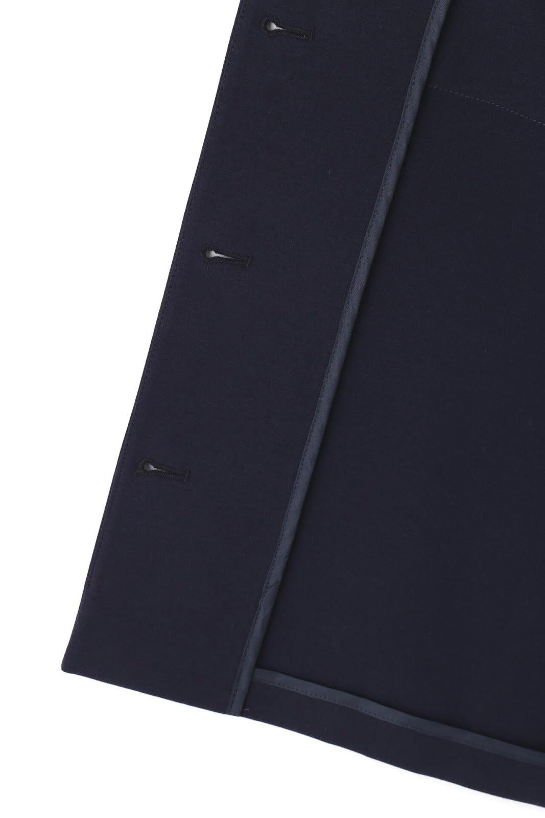 彈力無領珍珠扣夾克