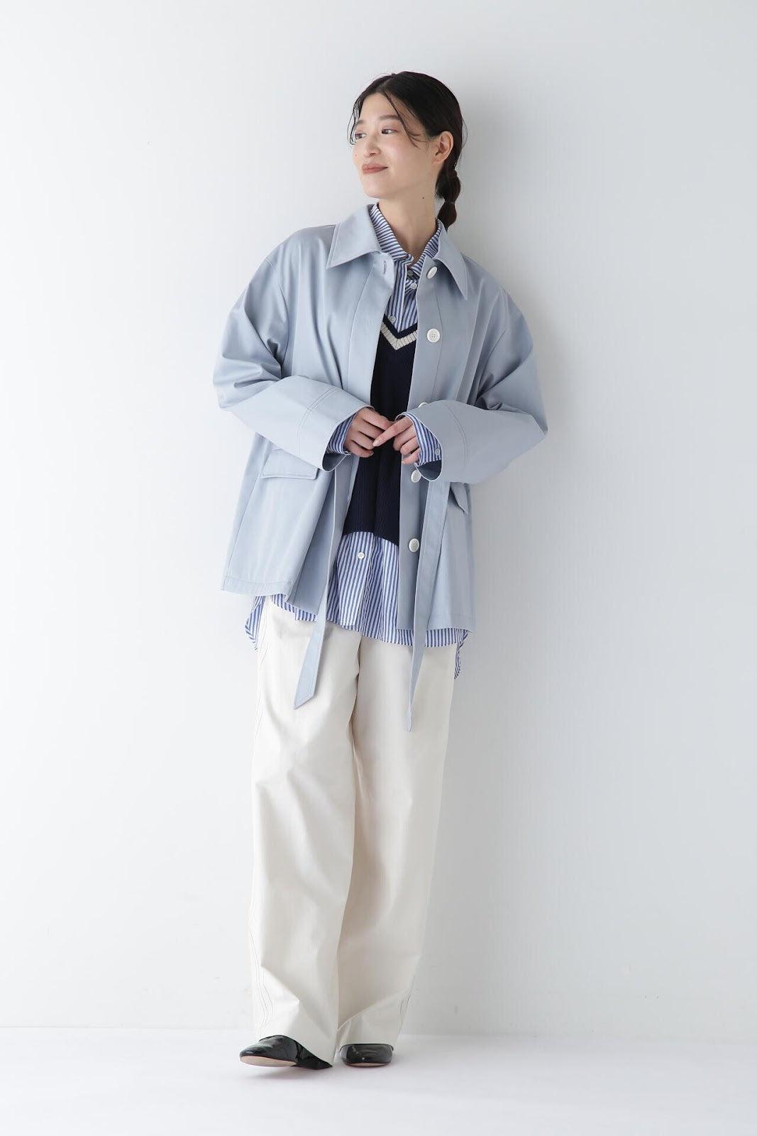 斜紋絨立領夾克
