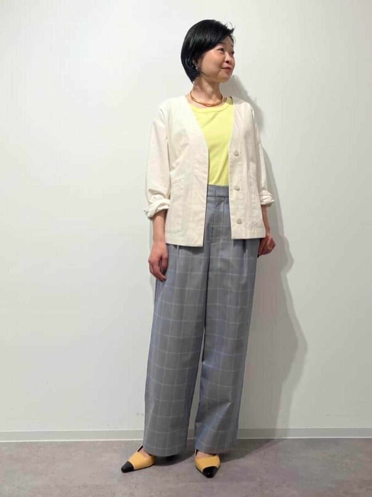 燈芯絨格子褲