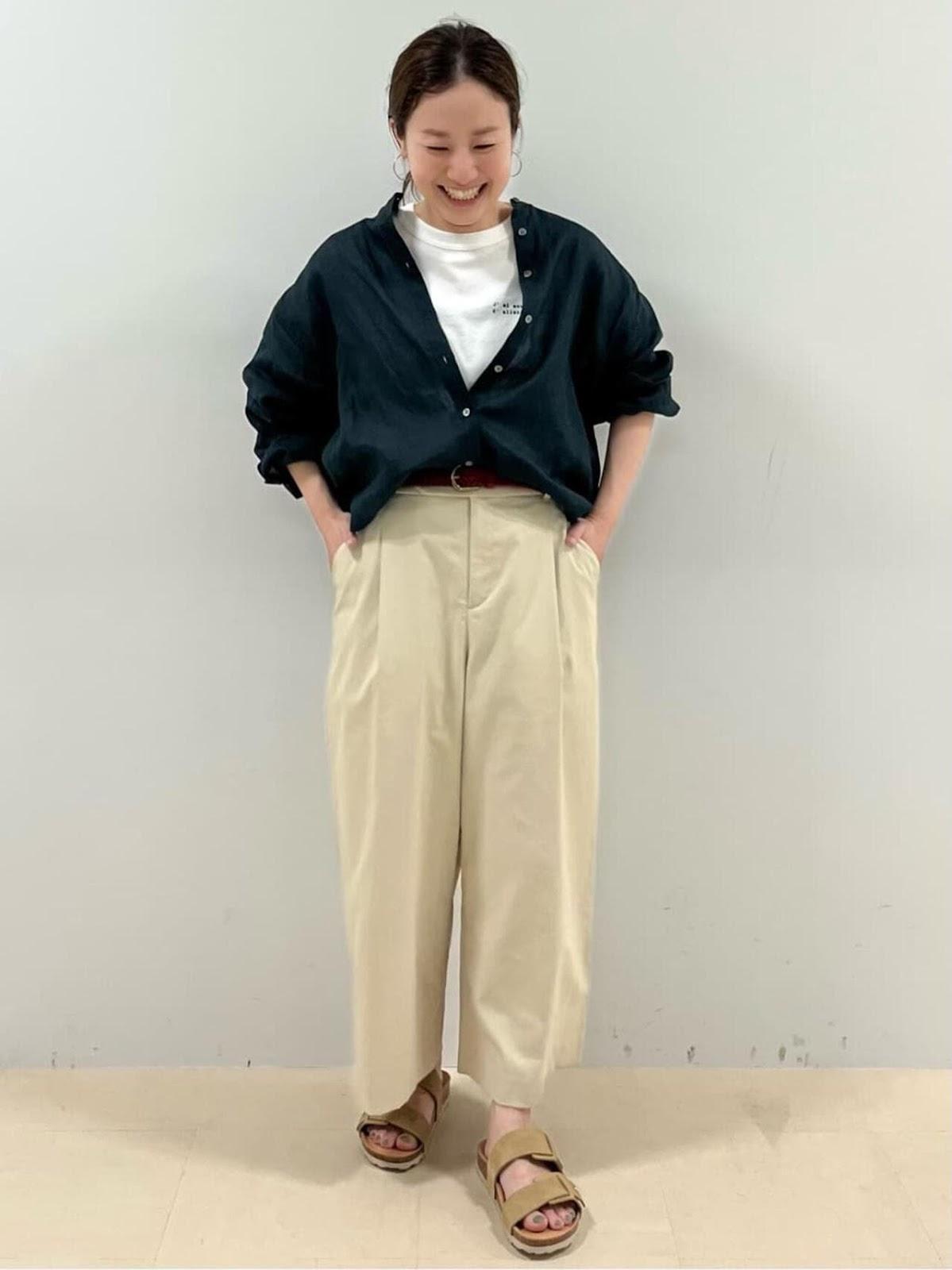 【限定尺碼】涼爽透氣棉麻牛津布長褲