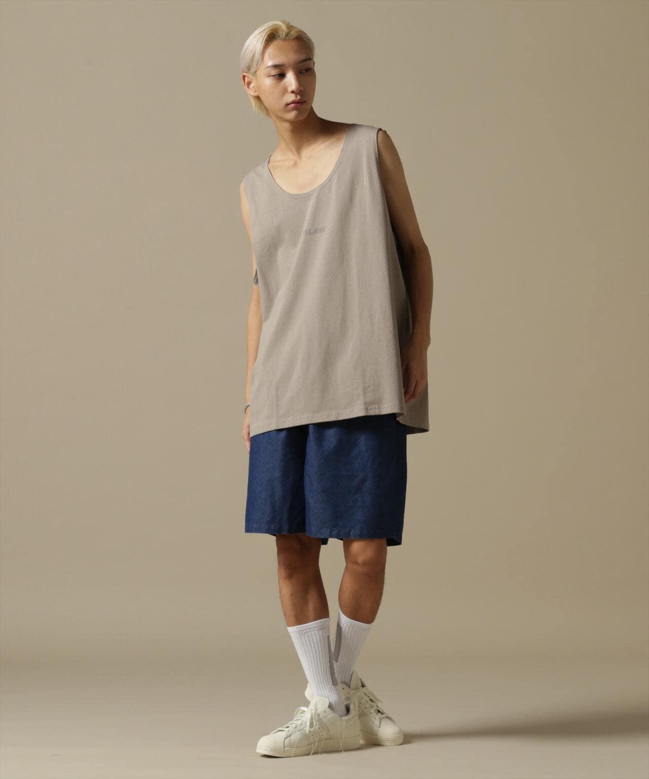 【&DEPOT限定】白色貓頭鷹牛仔短褲