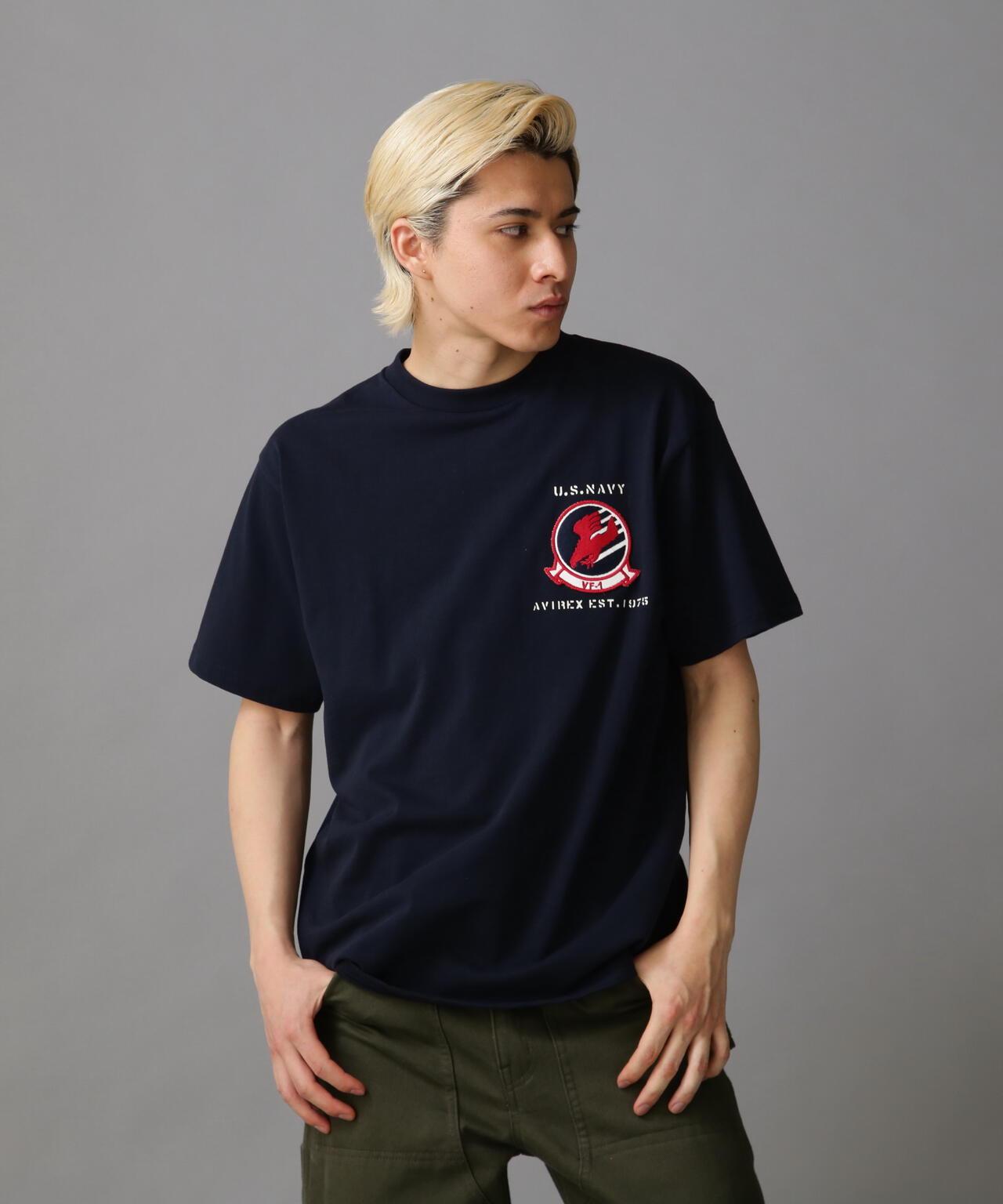 TOP GUN 麻布 貼片 T恤
