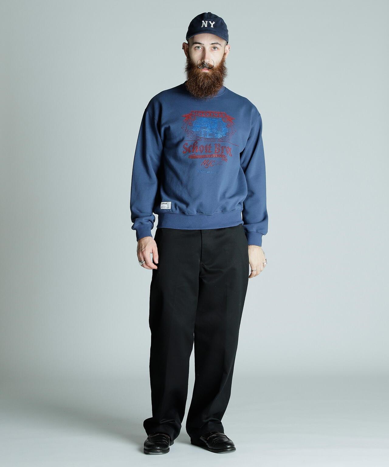 CREW SWEAT Schott FACTORY/圓領衛衣 肖特工廠