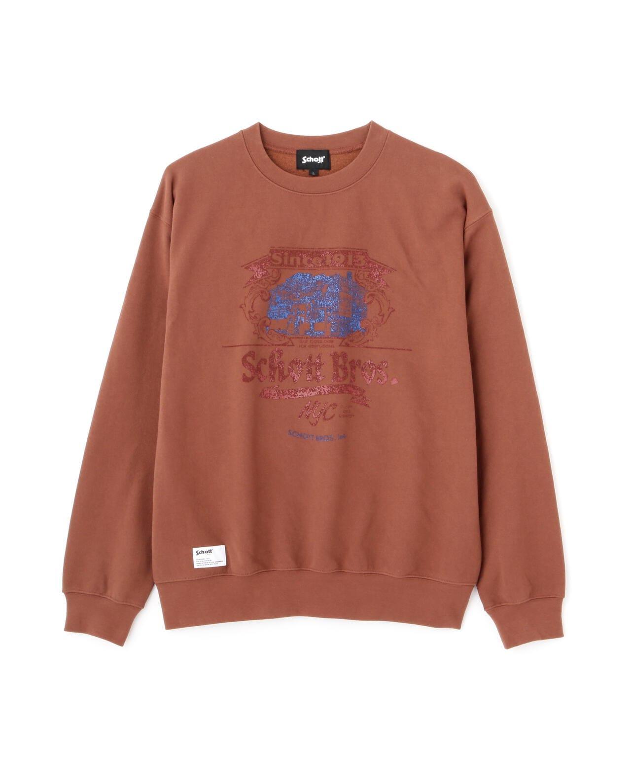 CREW SWEAT Schott FACTORY/圓領衛衣 肖特工廠