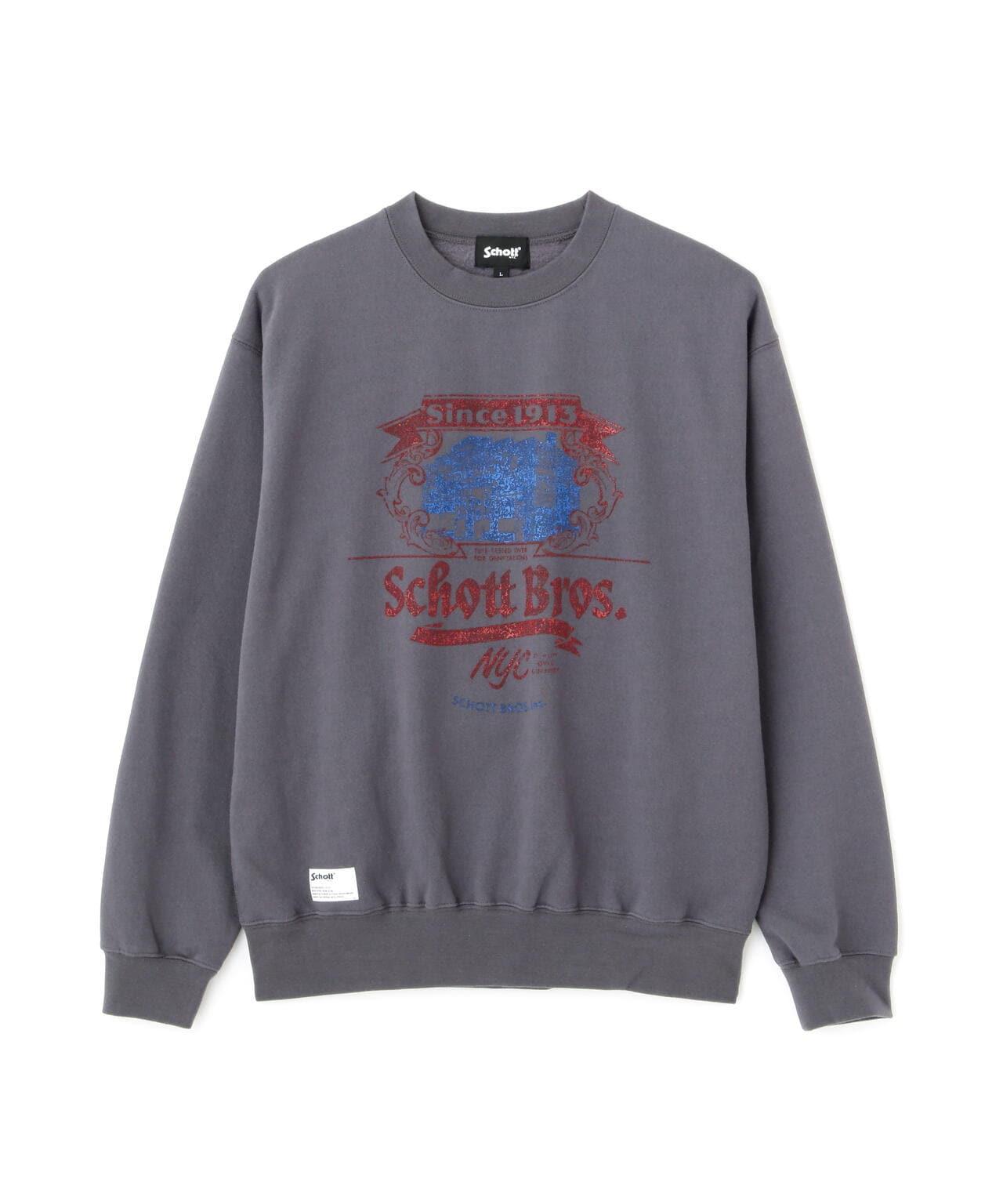 CREW SWEAT Schott FACTORY/圓領衛衣 肖特工廠