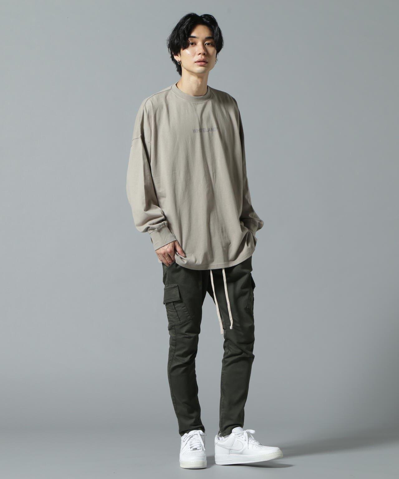 【&DEPOT限定】白色土地/LOGO圖案長袖T-shirt
