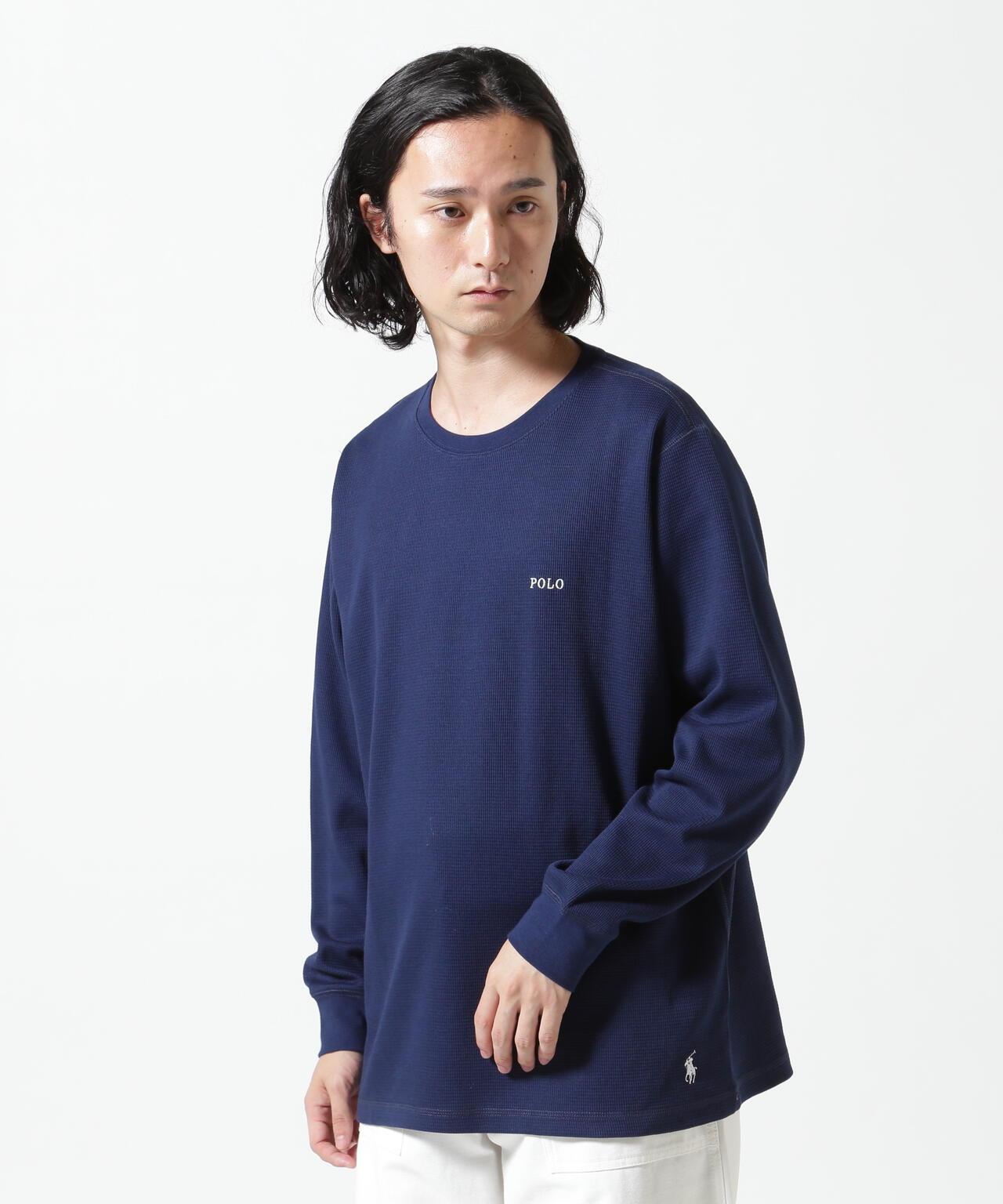 POLO RALPH LAUREN/拉爾夫·勞倫/瓦夫爾領圓領長袖T恤