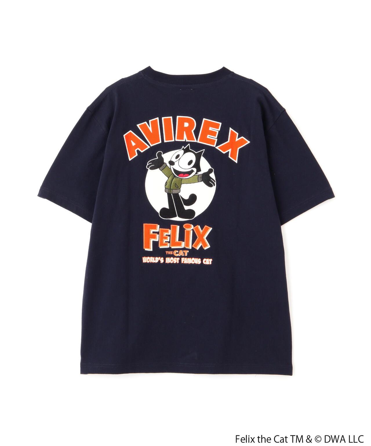 《AVIREX×FELIX》刺繡標誌短袖T恤/刺繡標誌 短袖T恤/阿維雷克斯/菲利克斯