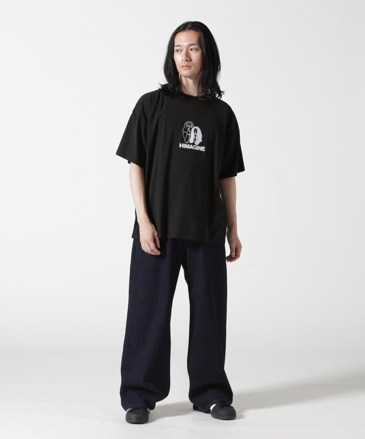 REMI RELIEF 聯名產品染色 25/-天竺大尺碼T恤(HIMAGINE)