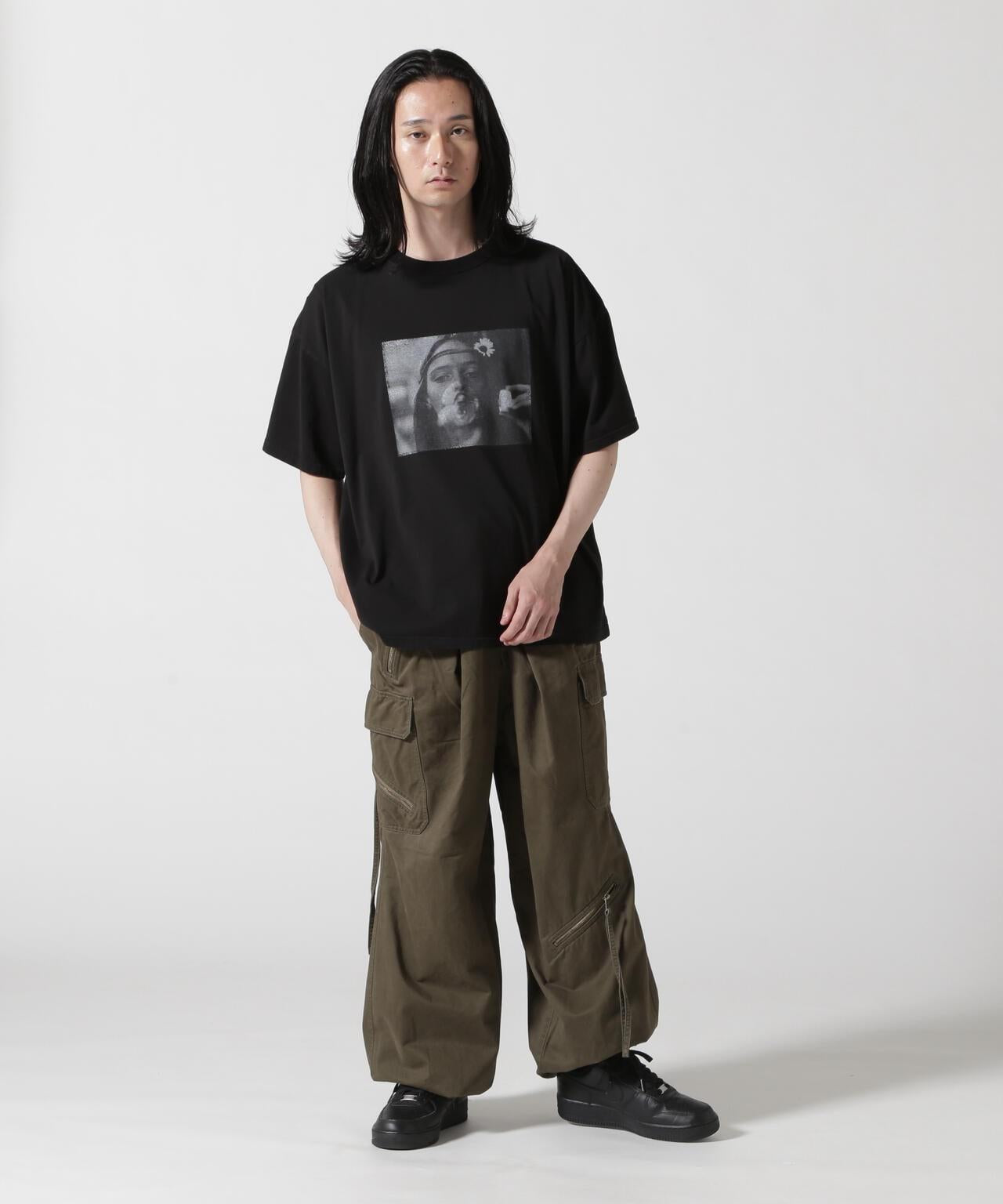 REMI RELIEF 聯名產品染色 25/-天竺大尺碼T恤(PHOTO)