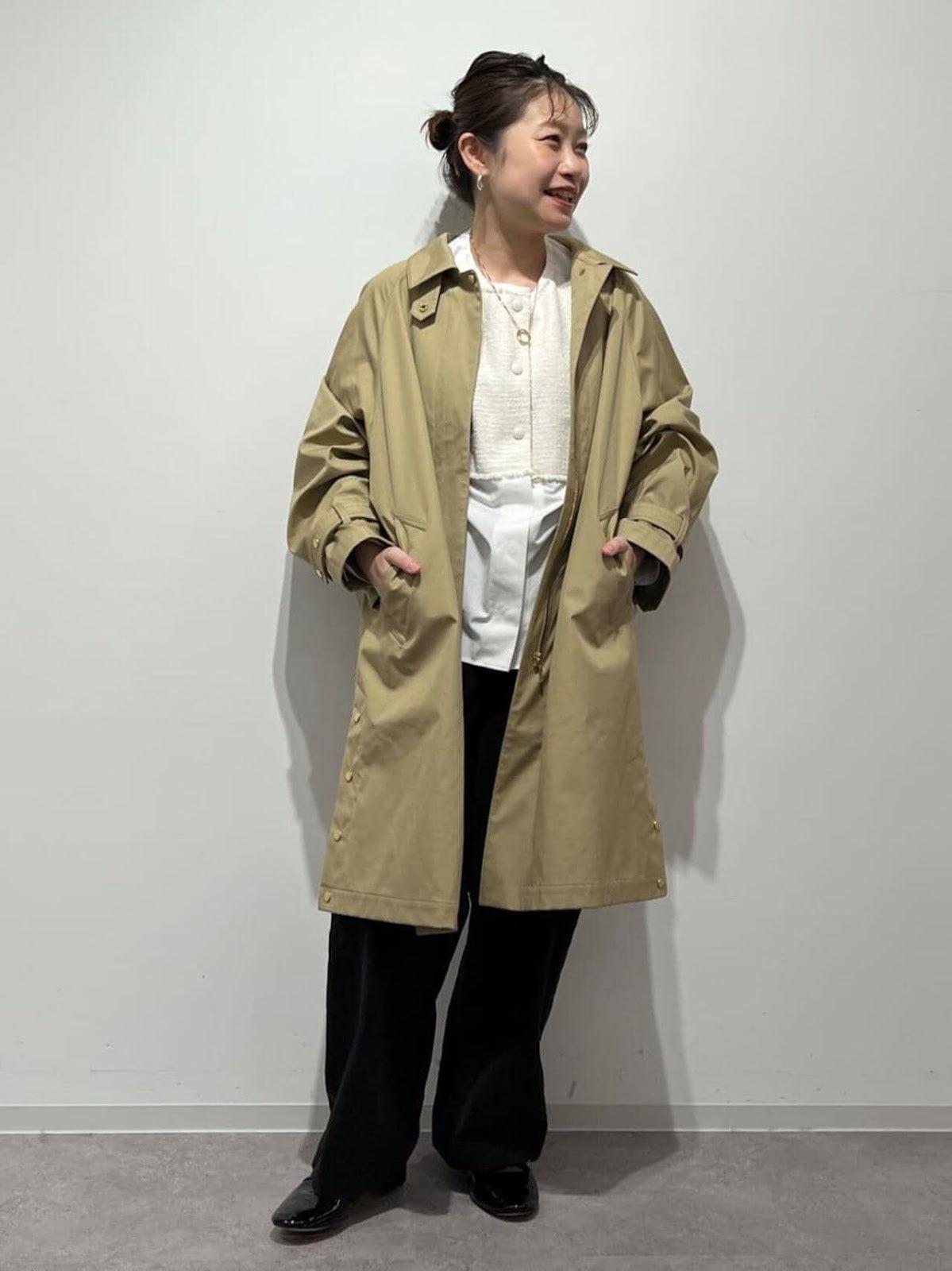 棉質粘合立領大衣