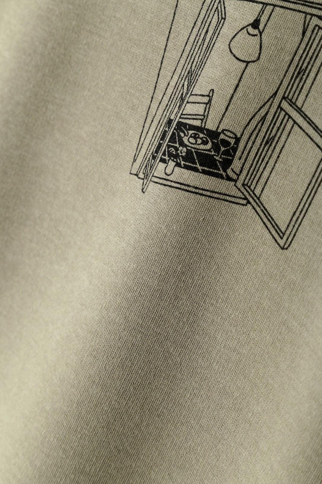 Yunosuke聯名插畫印花圓領衛衣