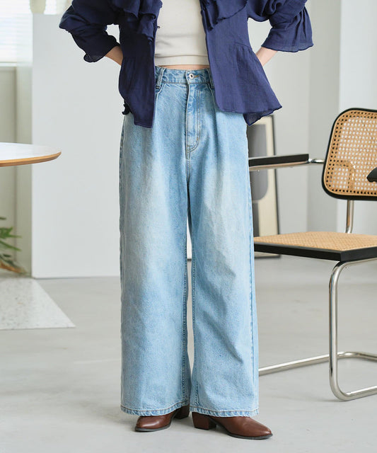 超寬鬆牛仔褲