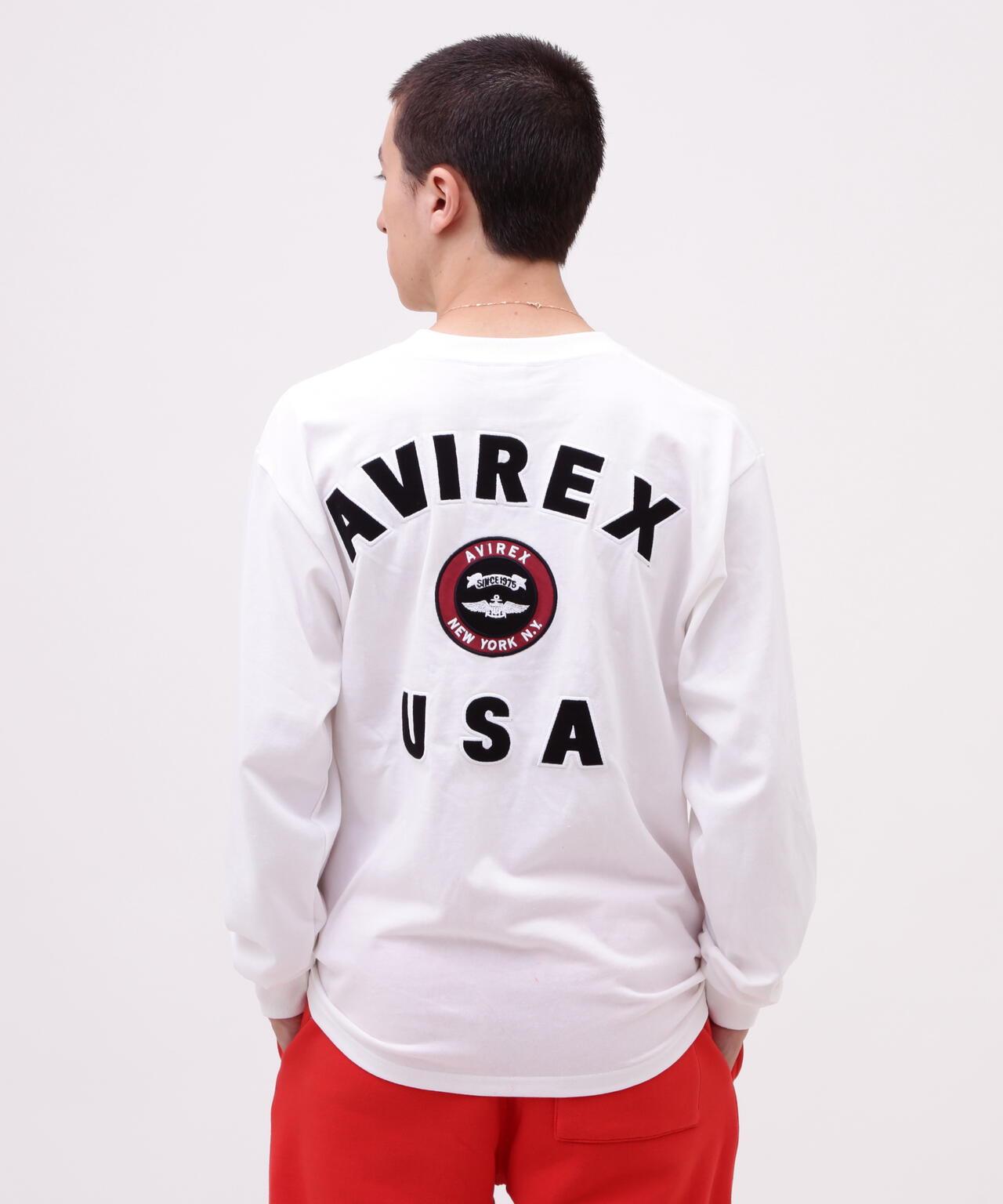 VARSITY LOGO 長袖T恤 / AVIREX / 阿維雷克斯
