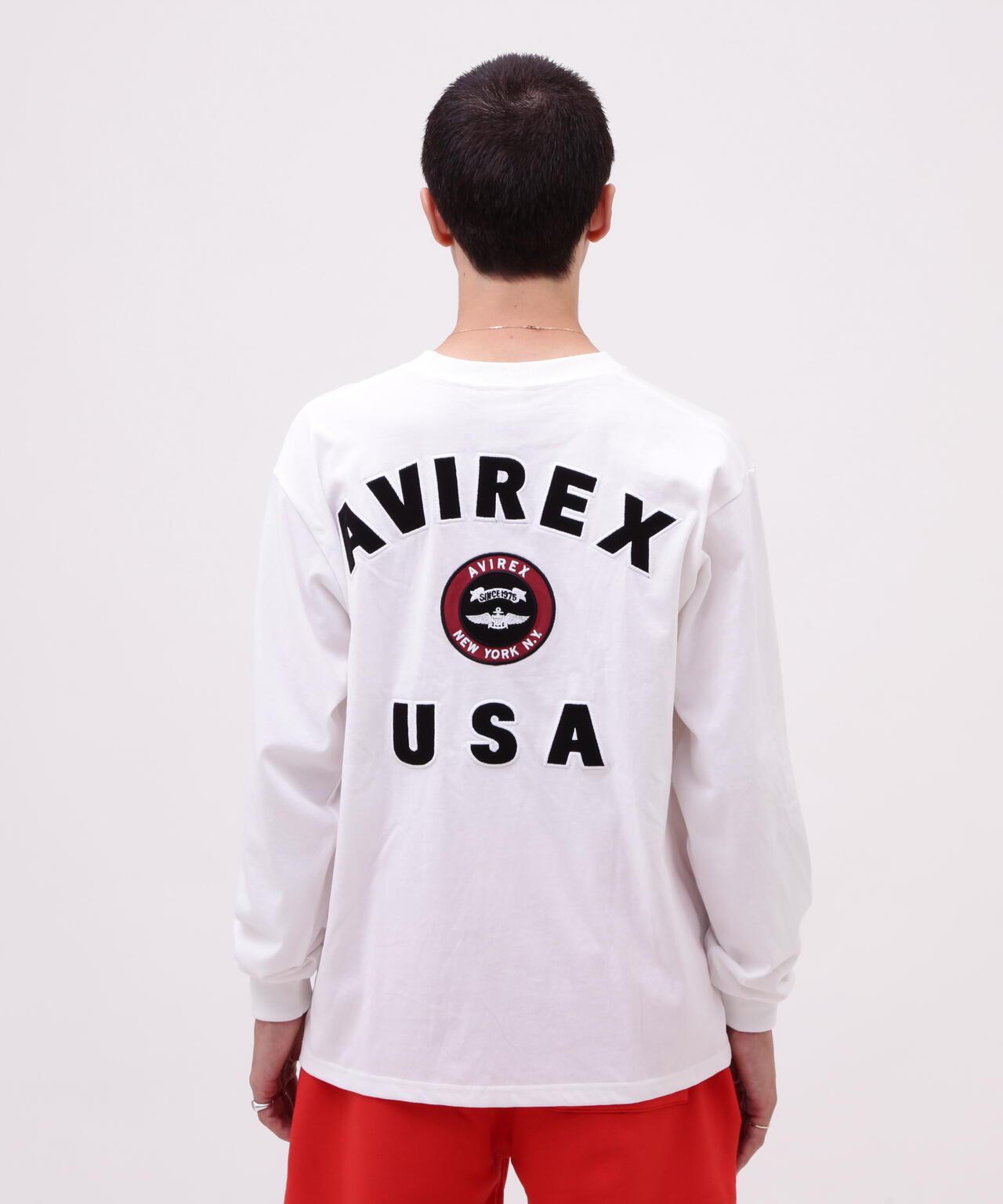 VARSITY LOGO 長袖T恤 / AVIREX / 阿維雷克斯
