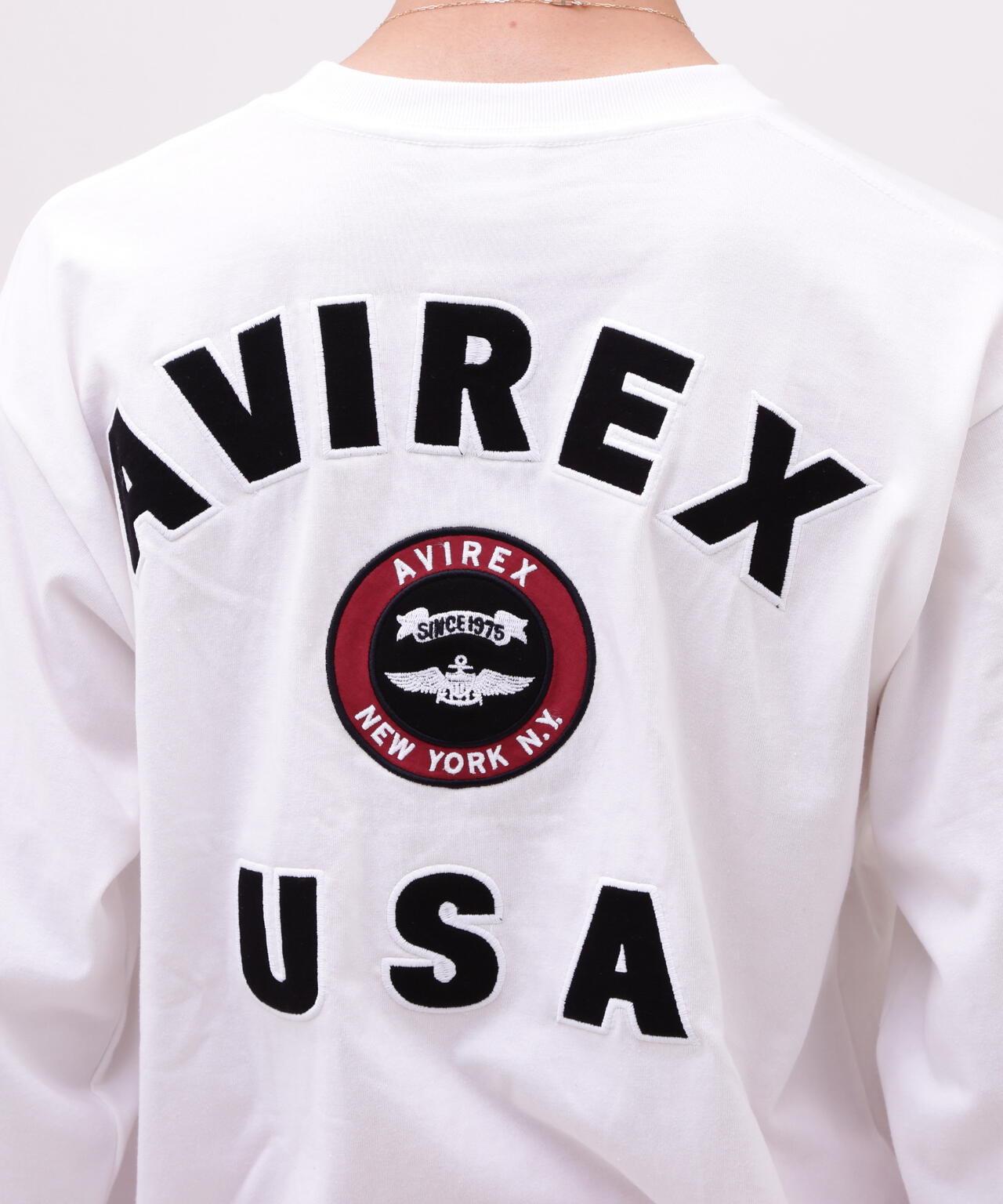 VARSITY LOGO 長袖T恤 / AVIREX / 阿維雷克斯