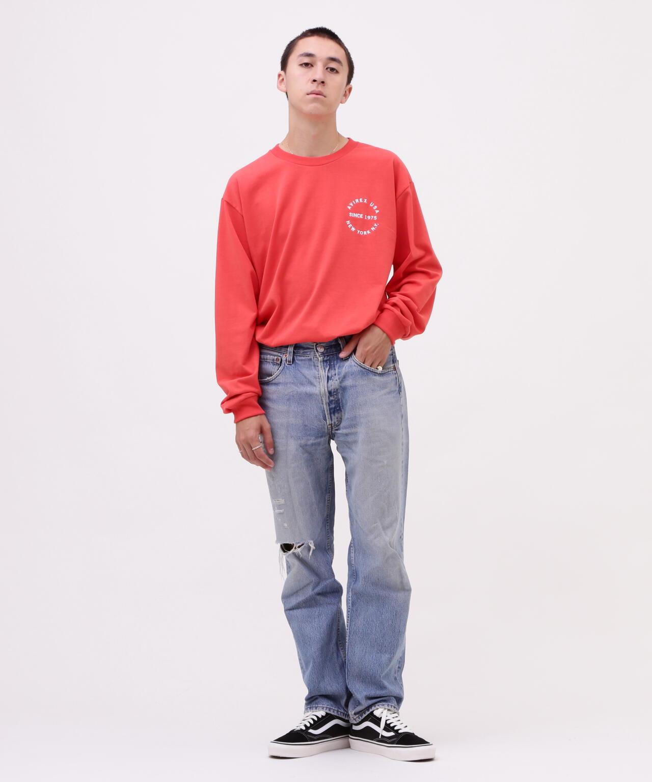 VARSITY LOGO 長袖T恤 / AVIREX / 阿維雷克斯